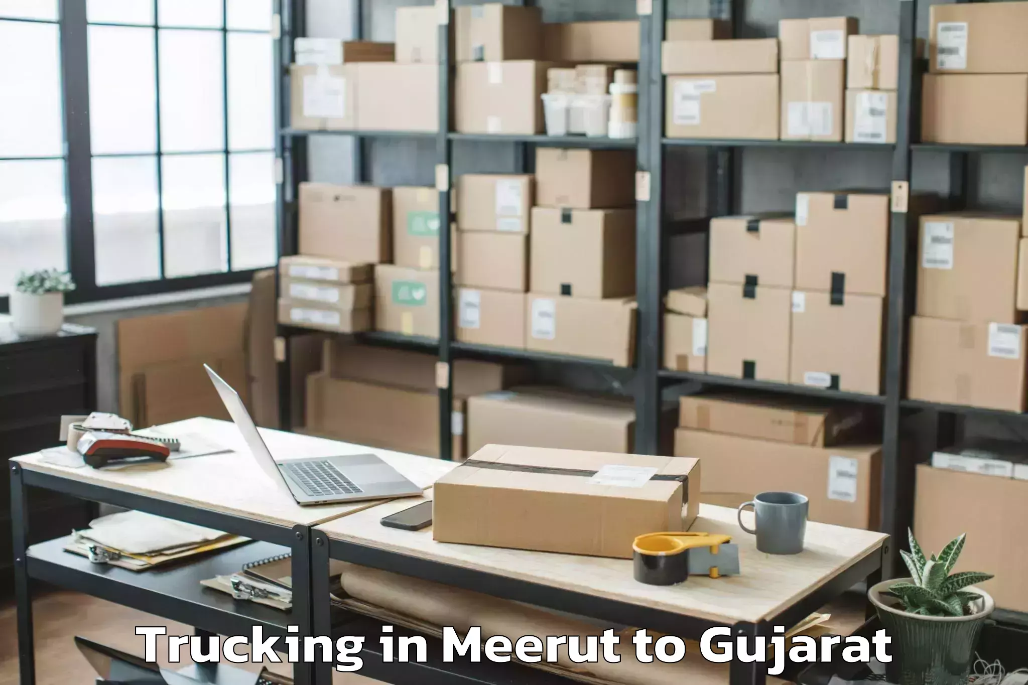 Book Meerut to Rajkot Trucking